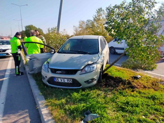Çarşamba’da Kaza: 1 Yaralı