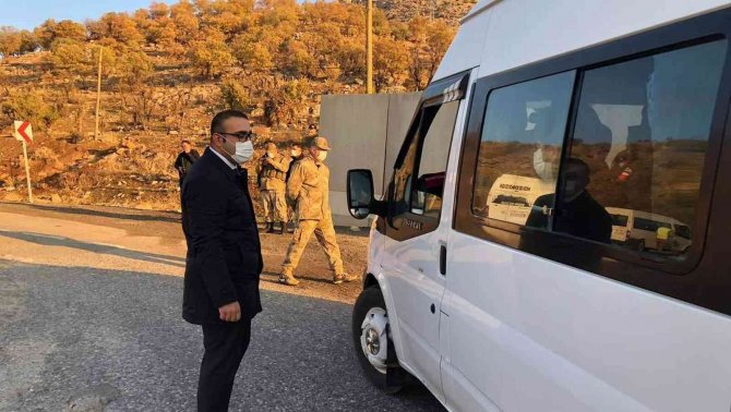 Şirvan İ̇lçe Kaymakamı Hasar, Okul Servis Araçlarını Denetledi