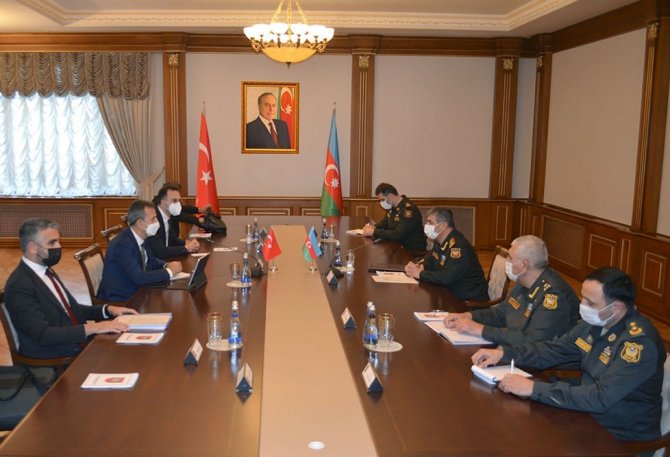 Azerbaycan Savunma Bakanı Hasanov, Aselsan Yönetim Kurulu Başkanı Görgün’le Görüştü