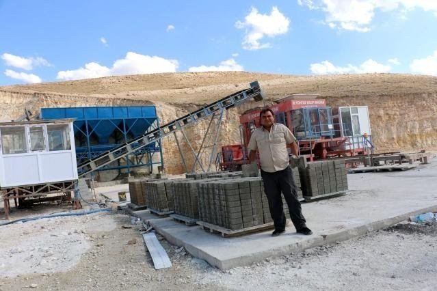 Diyadin’de Kilitli Parke Taşı Üretime Başladı