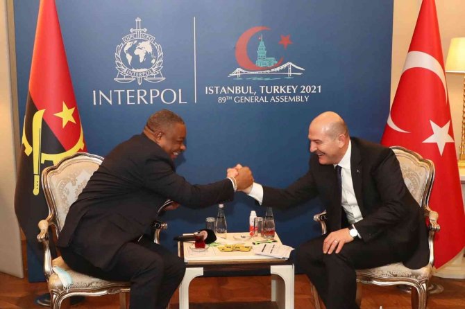 İ̇çişleri Bakanı Süleyman Soylu Angolalı Mevkidaşı İle Görüştü