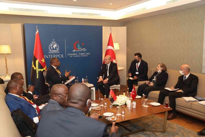 İ̇çişleri Bakanı Süleyman Soylu Angolalı Mevkidaşı İle Görüştü