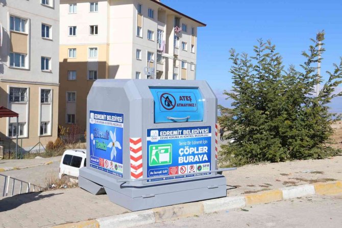 Edremit’te Teknolojik Çöp Toplama Sistemi Hizmete Girdi