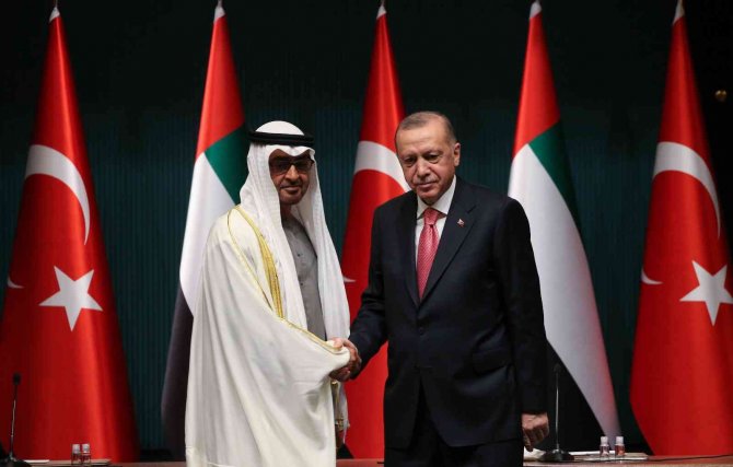 Bae Veliaht Prensi Bin Zayid’den Cumhurbaşkanı Erdoğan’a Teşekkür