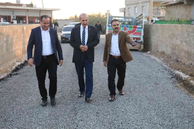 Başkan Yalçınkaya Asfalt Çalışmalarını Yerinde İnceledi