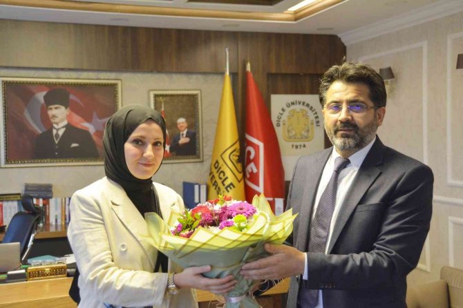 Dü Rektörü Karakoç, Öğretmen Kardeşleri Makamında Ağırladı