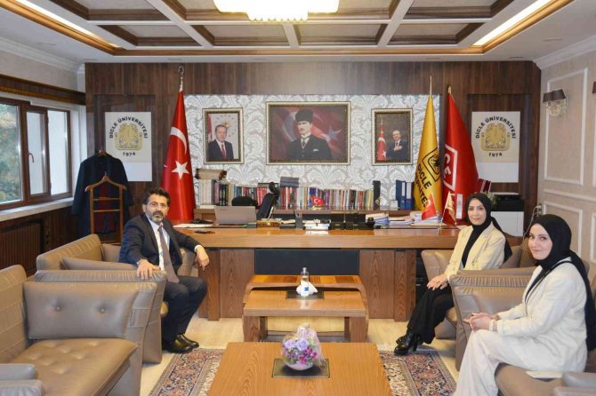 Dü Rektörü Karakoç, Öğretmen Kardeşleri Makamında Ağırladı