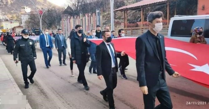 Sınırda Şehit Öğretmenler İçin Yürüyüş