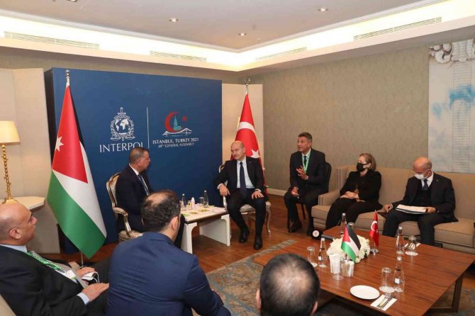 İ̇çişleri Bakanı Süleyman Soylu, Ürdünlü Mevkidaşı İle Görüştü