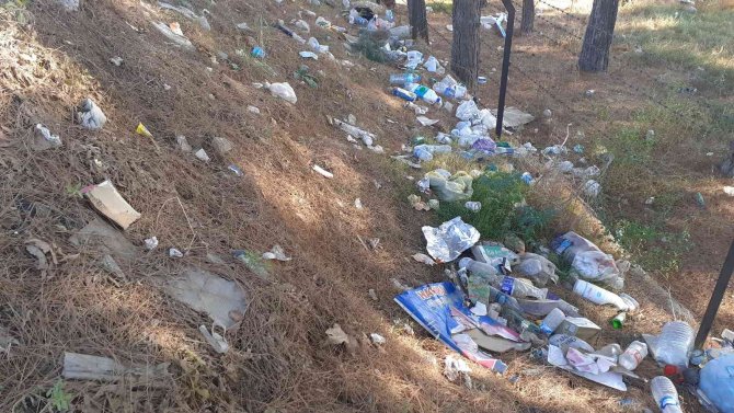 D100 Karayolu Kenarındaki Atıklar İlçe Halkını Çileden Çıkartıyor