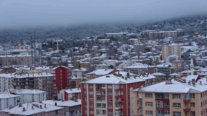 Yozgat’ta Güne Beyaz Örtü İle Uyandı