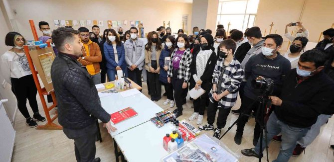 Gaün Öğrencilerinden Ecdada Resimli Mektup