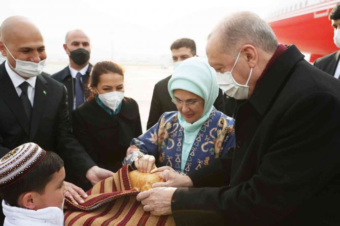 Cumhurbaşkanı Erdoğan, Türkmenistan’da