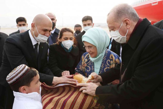 Cumhurbaşkanı Erdoğan, Türkmenistan’da