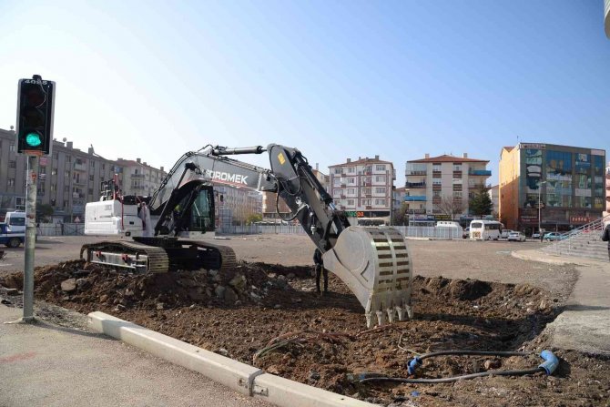 Kahramankazan Kent Meydanı İçin Çalışmalar Başladı