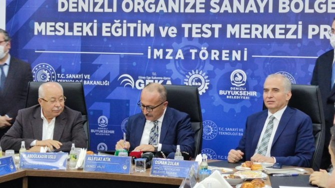 Denizli Osb Mesleki Eğitim Ve Test Merkezi Projesinde İmzalar Atıldı