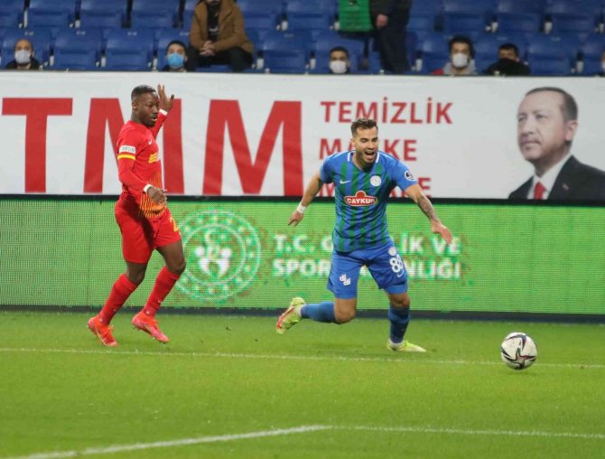 Spor Toto Süper Lig: Çaykur Rizespor: 1 - Yukatel Kayserispor: 0 (Maç Sonucu)