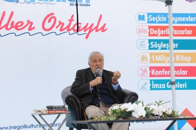 İ̇lber Ortaylı İ̇negöllülerle Buluştu
