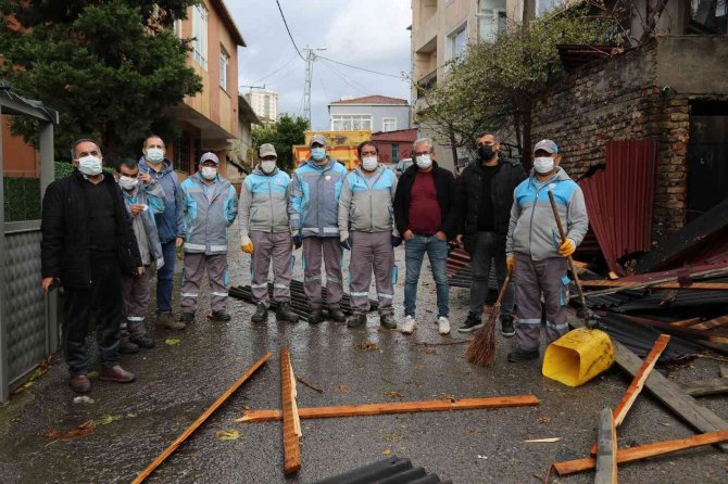 Ataşehir’de Lodos Sonrası Yoğun Çalışma