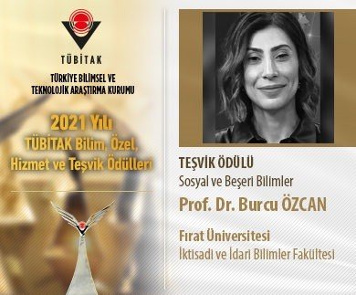 Prof. Dr. Özcan, Tübi̇tak Ödülüne Layık Görüldü