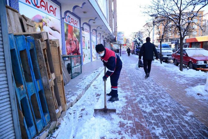 Kahramankazan’da Kar Teyakkuzu
