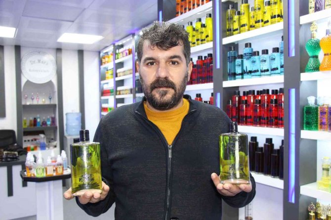 Derik Zeytininden Kolonya Üretildi