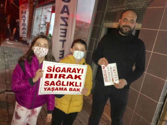 Sigara Fabrikası Bulunan İlçede Minikler Sigaraya ’Hayır’ Dedi