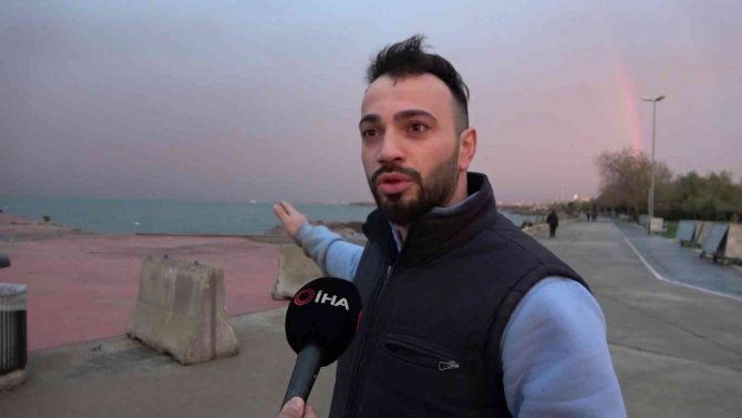 Maltepe’de Lodos Nedeniyle Yan Yatan Gemi Kamerada
