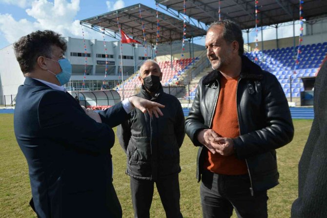 Söke Şehir Stadı Zemini İncelendi