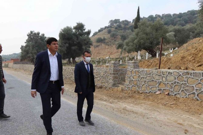 Başkan Özcan, Pınarbaşı Mahallesi’ndeki Çalışmaları İnceledi