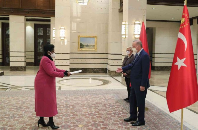 Güney Afrika Cumhuriyeti Büyükelçisi Duba, Cumhurbaşkanı Erdoğan’a Güven Mektubu Sundu