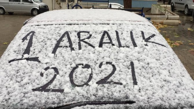 Darende’ye Mevsimin İlk Kar Yağışı Sevindirdi