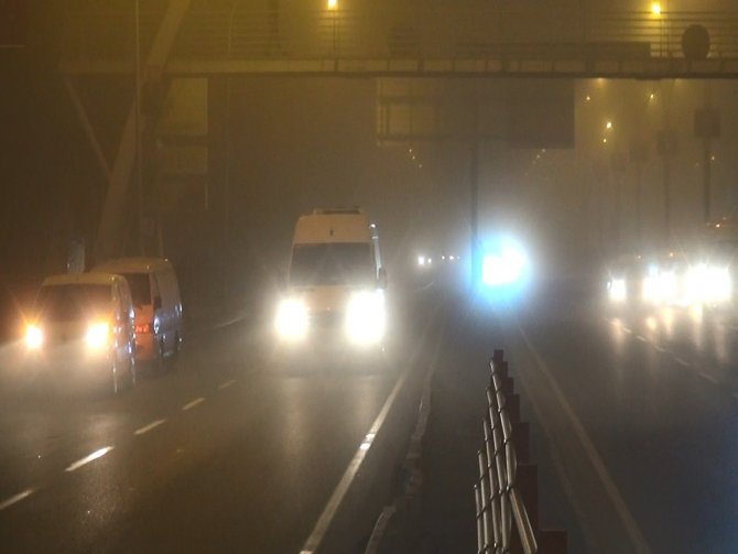 Diyarbakır’da Yoğun Sis Gecede Devam Etti