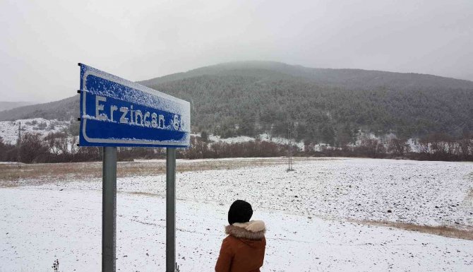 Erzincan’da Kar Yağışı