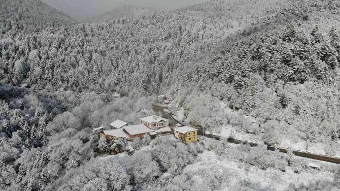 Doğa Kışa Kar Örtüsü Altında Girdi
