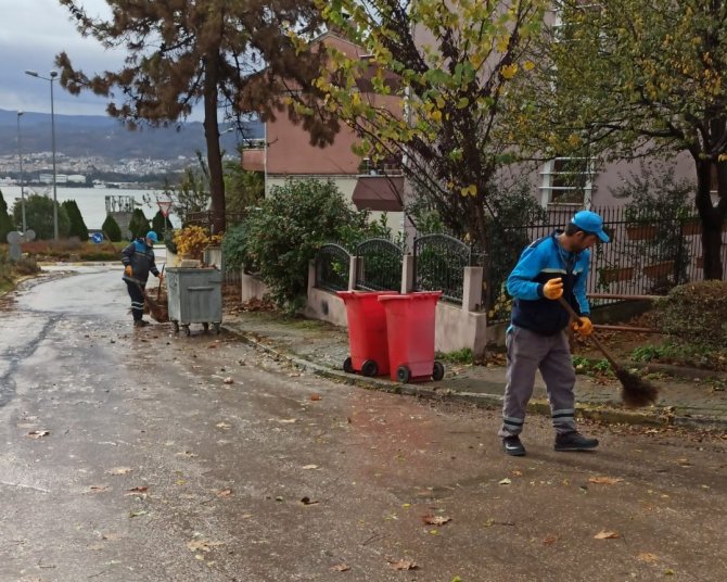 Derince’de Lodos Sonrası Çevre Temizliği