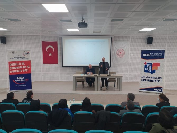 “Genç Sporcular Afad Gönüllüsü Olsun” Toplantısı