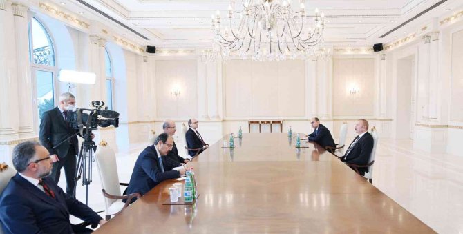 Azerbaycan Cumhurbaşkanı Aliyev, Yök Başkanı Özvar’ı Kabul Etti