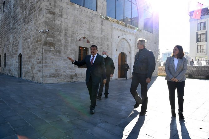 Eski Bakan Tüzmen, Başkan Gürkan’ı Ziyaret Etti