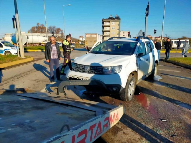 Çarşamba’da Kaza: 1 Yaralı
