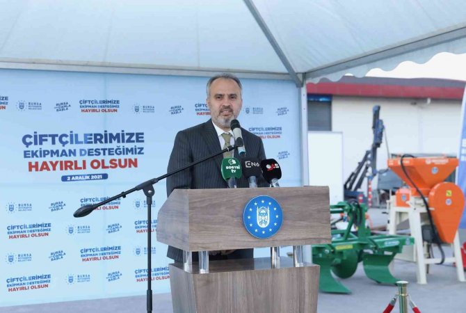 Bursa Büyükşehir’den Tarımda Makineleşmeye Destek