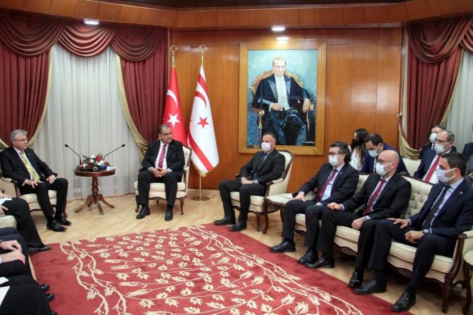 Başkan Yüce, Kktc Cumhurbaşkanı Ersin Tatar İle De Bir Araya Geldi