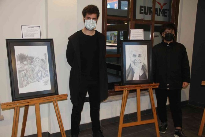 Samsun’da Kovid-19’dan Vefat Eden 10 Sağlık Çalışanının Portreleri Yapıldı