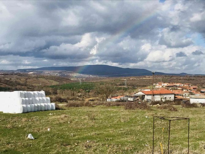 Çanakkale’de Gökkuşağı Manzarası