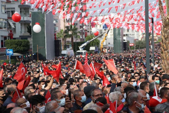Chp Lideri Kılıçdaroğlu’nun Mersin Mitingi