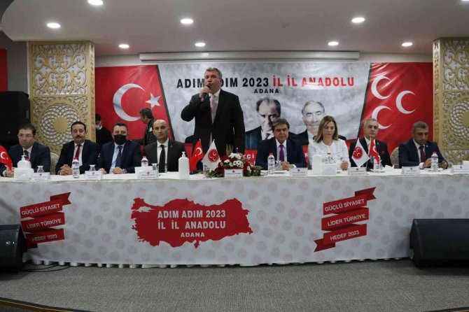 Mhp’nin ‘Adım Adım 2023, İ̇l İ̇l Anadolu’ Heyeti Adana’da