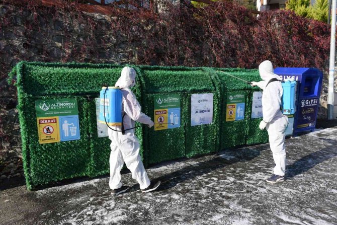 Altınordu’da Dezenfekte Çalışmaları Sürüyor