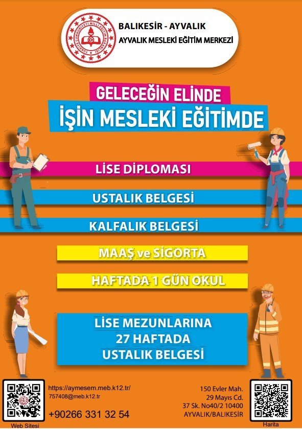 Ayvalık Mesleki Eğitim Merkezinde Avantajlı Lise Eğitimi Fırsatı