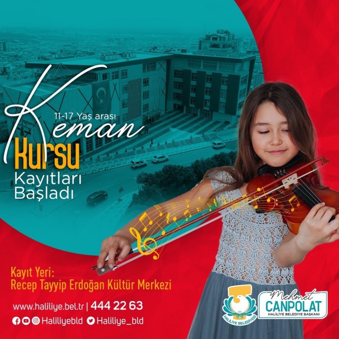 Haliliye’de Keman Kursu Kayıtları Başladı