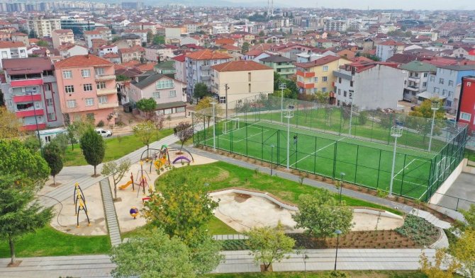 Cevher Dudayev Parkı Tamamlandı